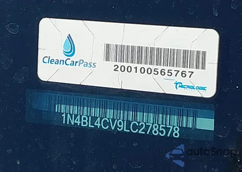 2020 Nissan Altima Sr Fwd из США, поврежденный, VIN 1N4BL4CV9LC278578